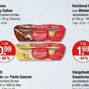 Pudding bei V-Markt