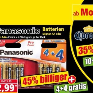 Batterien bei Norma