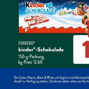 Schokolade bei Aldi SÜD