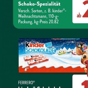 Schokolade bei Aldi SÜD