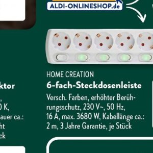 Steckdosenleiste bei Aldi SÜD