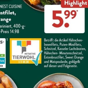 Schnitzel bei Aldi SÜD