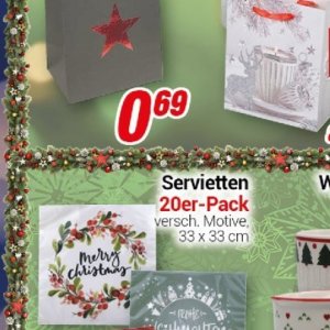 Servietten bei Centershop