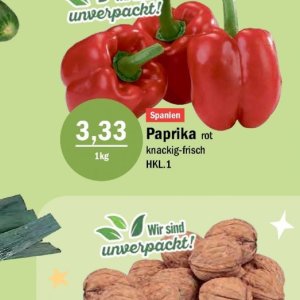 Paprika bei Aktiv Irma