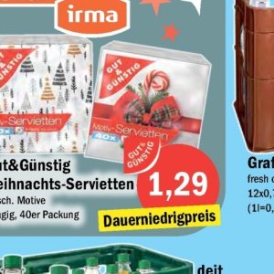 Servietten bei Aktiv Irma