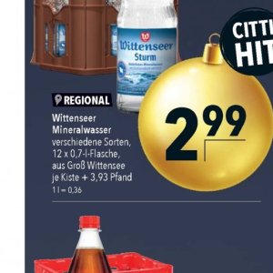 Mineralwasser bei Citti Markt