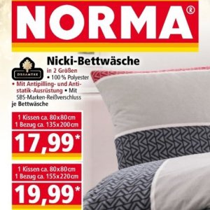 Bettwäsche bei Norma