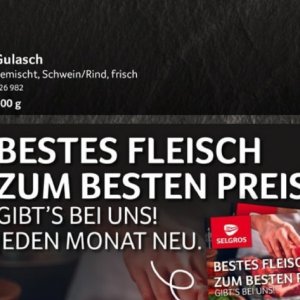 Fleisch bei Selgros