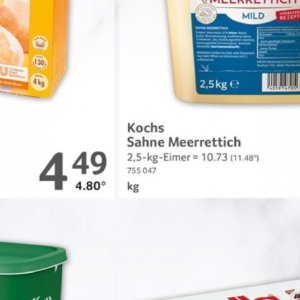 Sahne bei Selgros