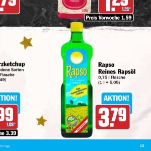 Rapsöl bei Hit