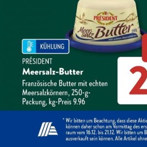 Butter bei Aldi SÜD