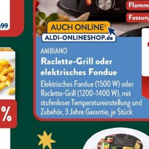 Fondue bei Aldi SÜD