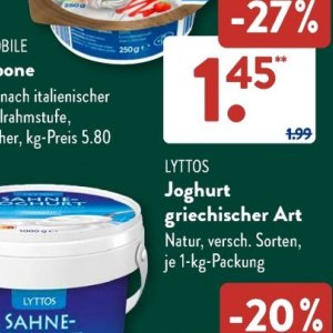 Joghurt bei Aldi SÜD