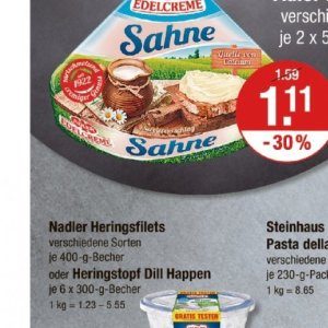 Sahne bei V-Markt