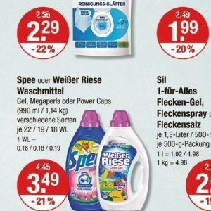 Waschmittel bei V-Markt