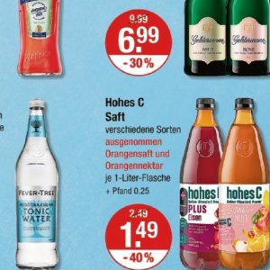 Säfte bei V-Markt