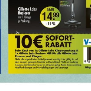 Rasierer gillette  bei V-Markt