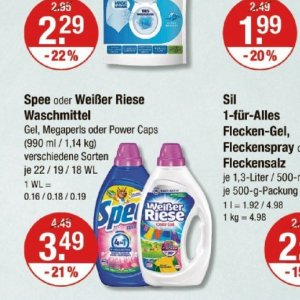 Gel bei V-Markt