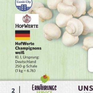 Champignons bei Combi