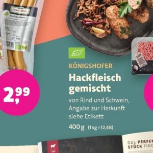 Hackfleisch bei BioMarkt