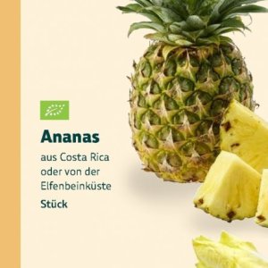 Ananas bei BioMarkt