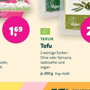 Tofu bei BioMarkt