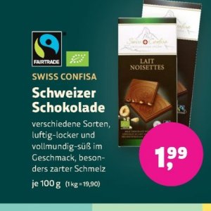 Schokolade bei BioMarkt