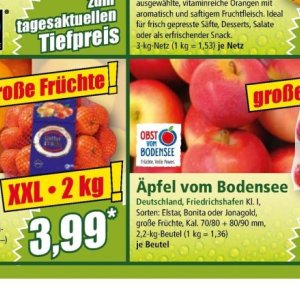 Äpfel bei Norma