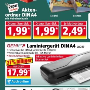 Laminiergerät bei Norma