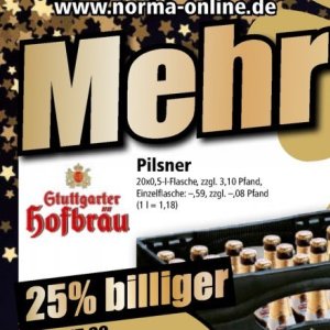 Pilsner bei Norma