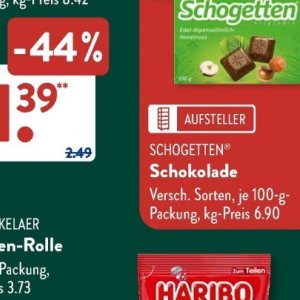 Schokolade bei Aldi SÜD