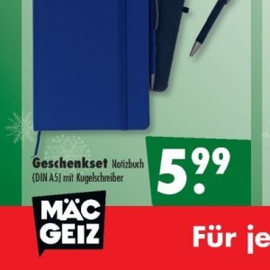 Notizbuch bei Mäc-Geiz