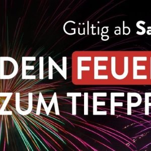 Feuerwerk bei Aldi SÜD