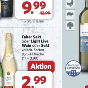 Sekt bei Combi