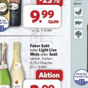 Sekt bei Combi