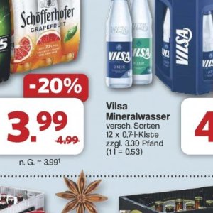 Mineralwasser bei Famila Nord West