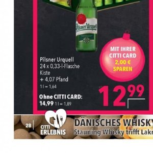 Pilsner bei Citti Markt