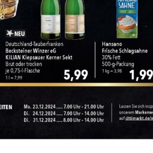 Sekt bei Citti Markt