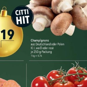 Champignons bei Citti Markt