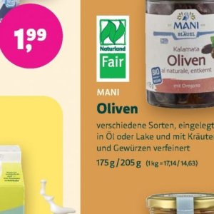 Oliven bei BioMarkt