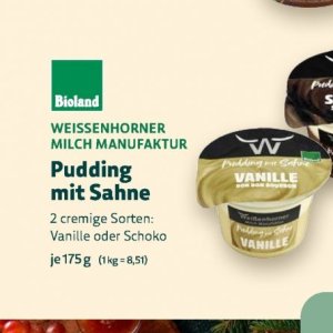 Pudding bei BioMarkt