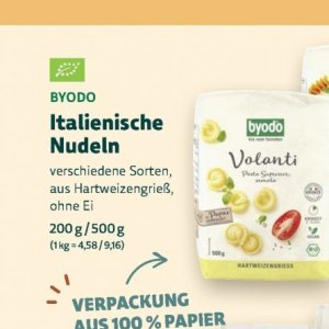 Nudeln bei BioMarkt