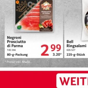 Prosciutto bei Selgros