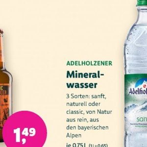 Mineralwasser bei BioMarkt