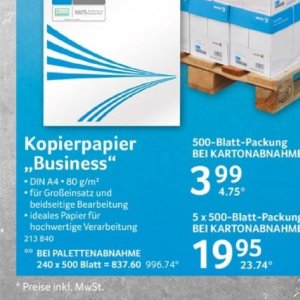 Kopierpapier bei Selgros