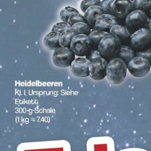 Heidelbeeren bei Famila Nord West