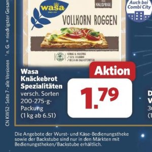 Knäckebrot bei Combi