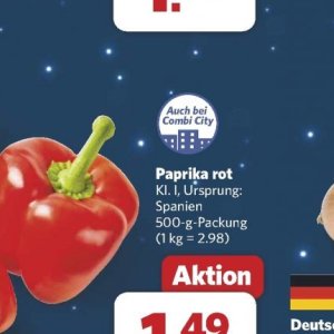 Paprika bei Combi