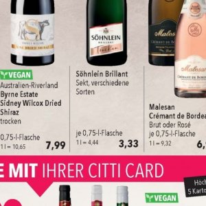 Sekt bei Citti Markt