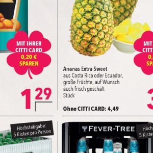 Ananas bei Citti Markt